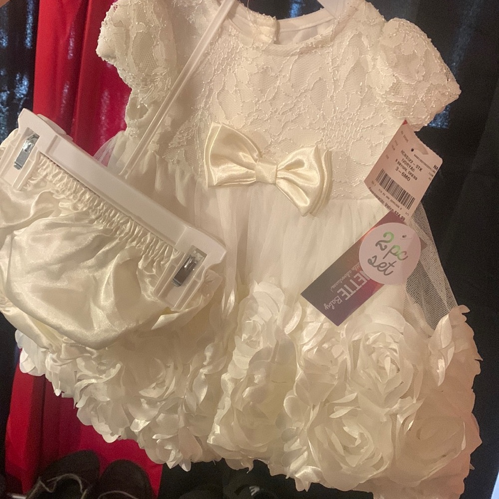 2 pc NANNETTE Baby dress great for pictures!!